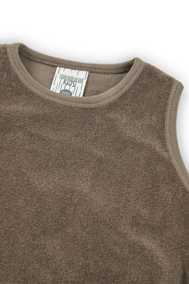 Baby's Haoa Terry Romper Brown