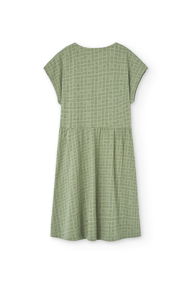 Kids' Hannia Wrap Dress Wicker Green