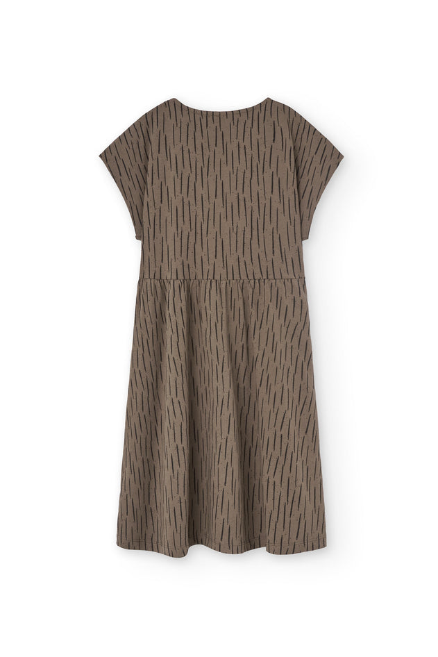 Kids' Hannia Wrap Dress Bark Brown