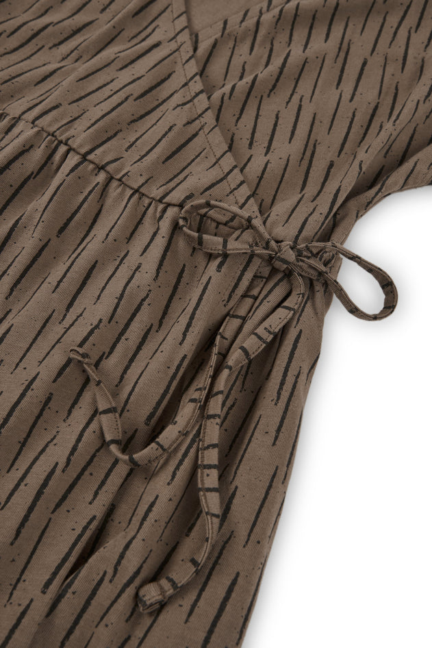 Kids' Hannia Wrap Dress Bark Brown