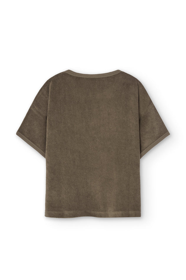 Kid's Harper Oversized Terry T-Shirt Brown