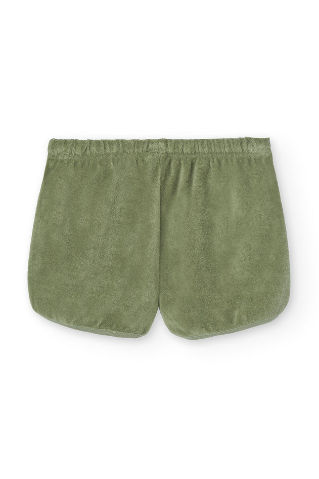 Kid's Huali Terry Shorts Green