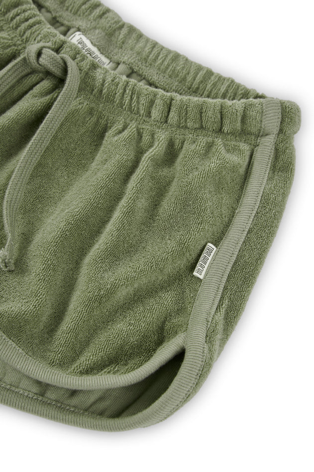 Kid's Huali Terry Shorts Green
