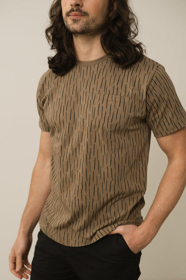 Men's Harriet T-Shirt Bark Brown