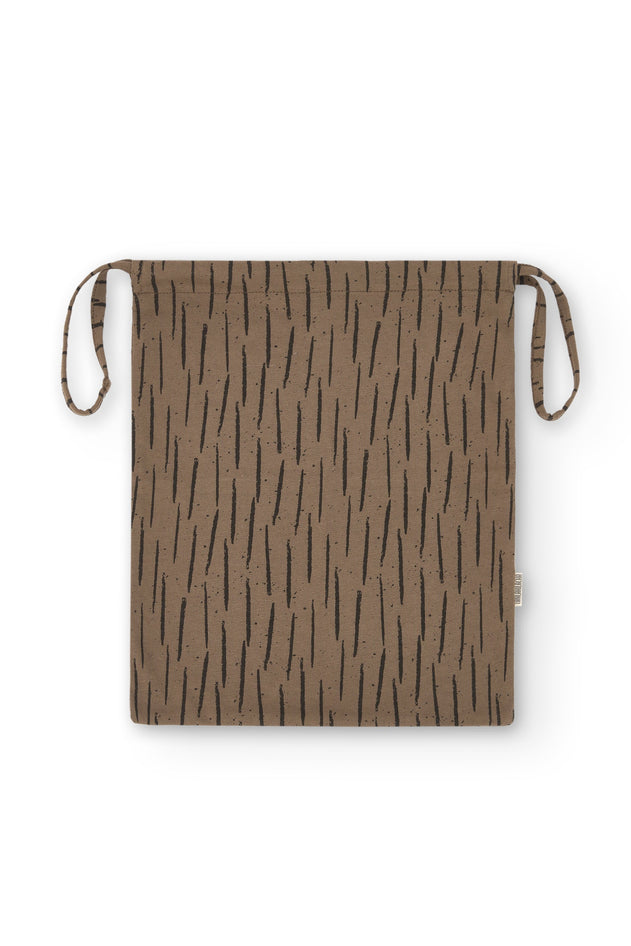 Multipurpose Organic Cotton Pouch Bag Bark Brown