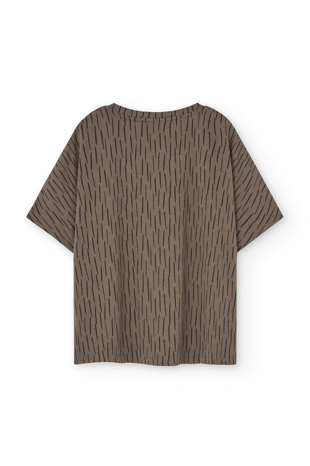 Hada Oversized T-Shirt Brown Bark