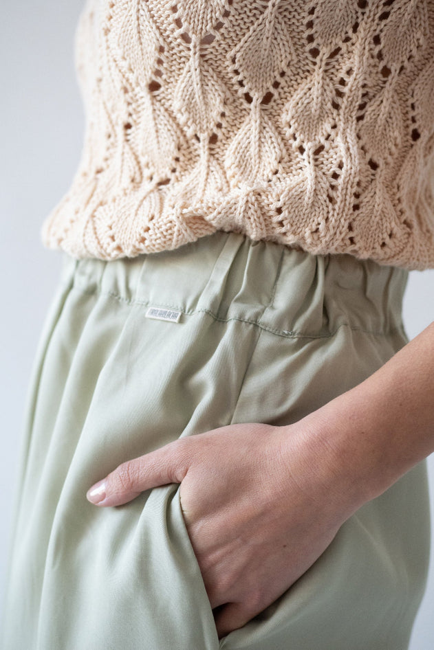 Halia Tencel Midi Skirt Green
