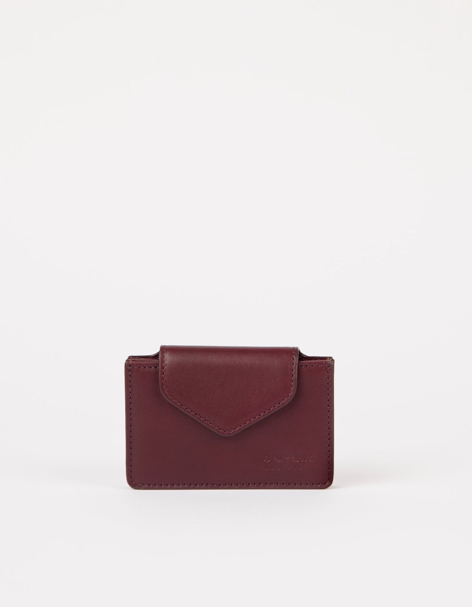 Harmonica Wallet Classic Leather Dark Cherry