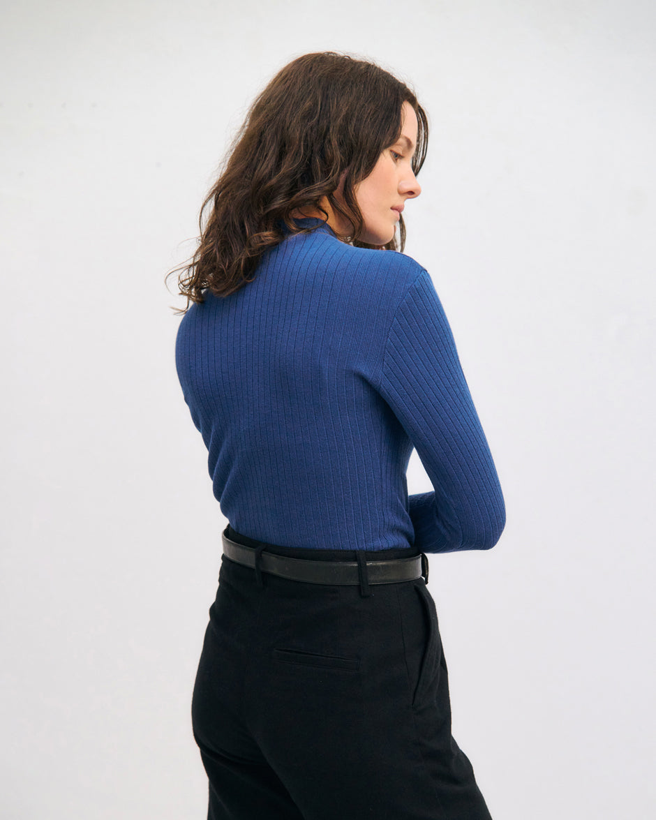 Heavy Ribbed Longsleeve Royal Blue