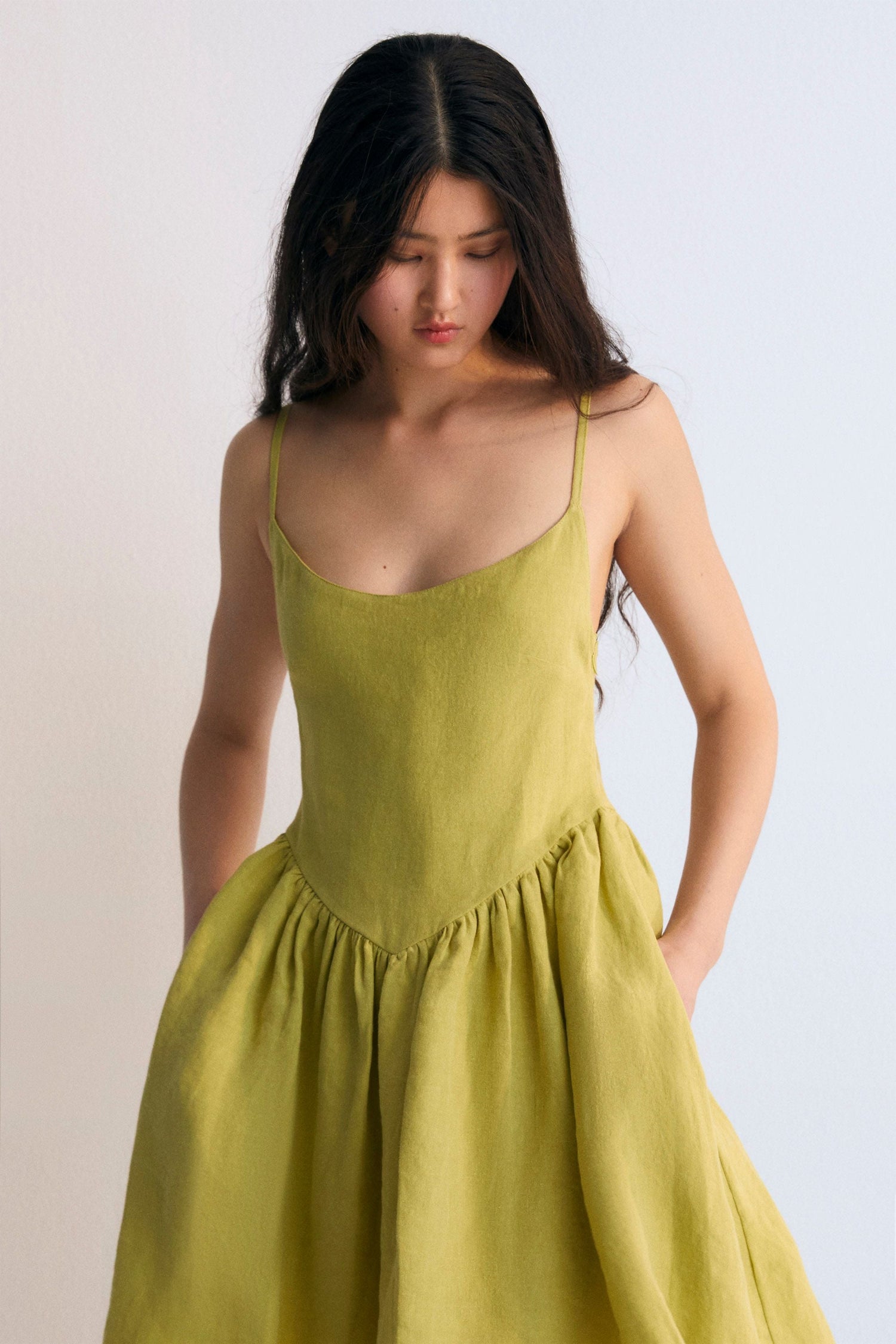 Women's Hera Short Sleeveless Dress Palm
