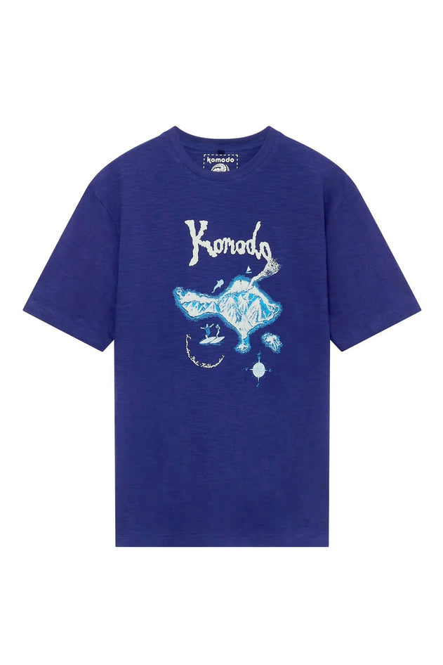 Bali Island T-Shirt Navy Blue