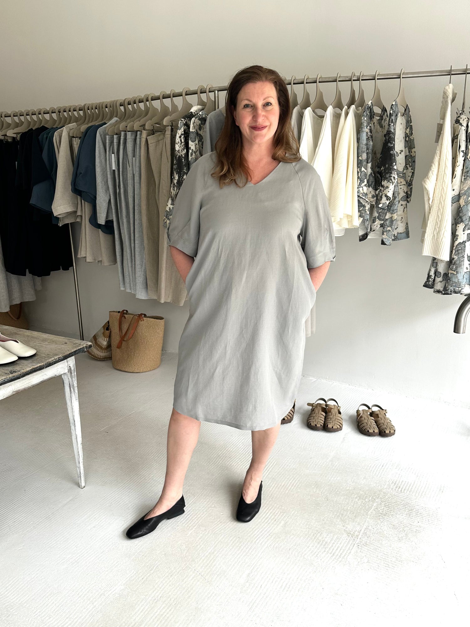 Vitharu Dress Smoke Blue