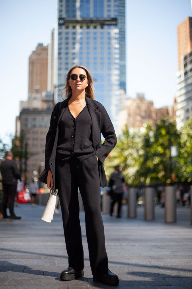 Ora, Forza & Galante Merino Co-ord Black
