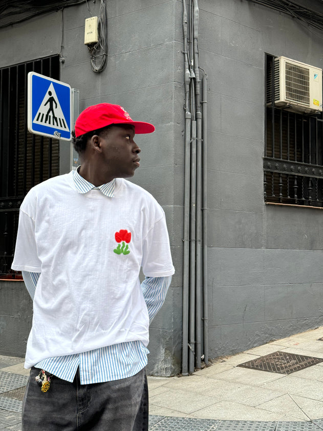 Tulip Print T-Shirt White