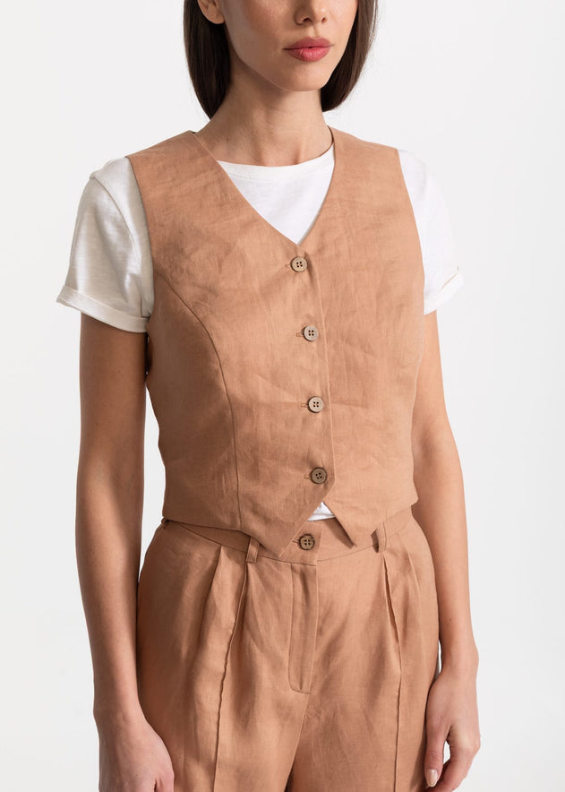 Women's Figa Linen Set Cappuccino