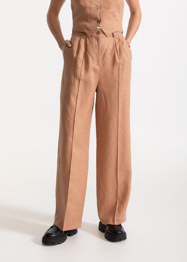 Women's Figa Linen Set Cappuccino