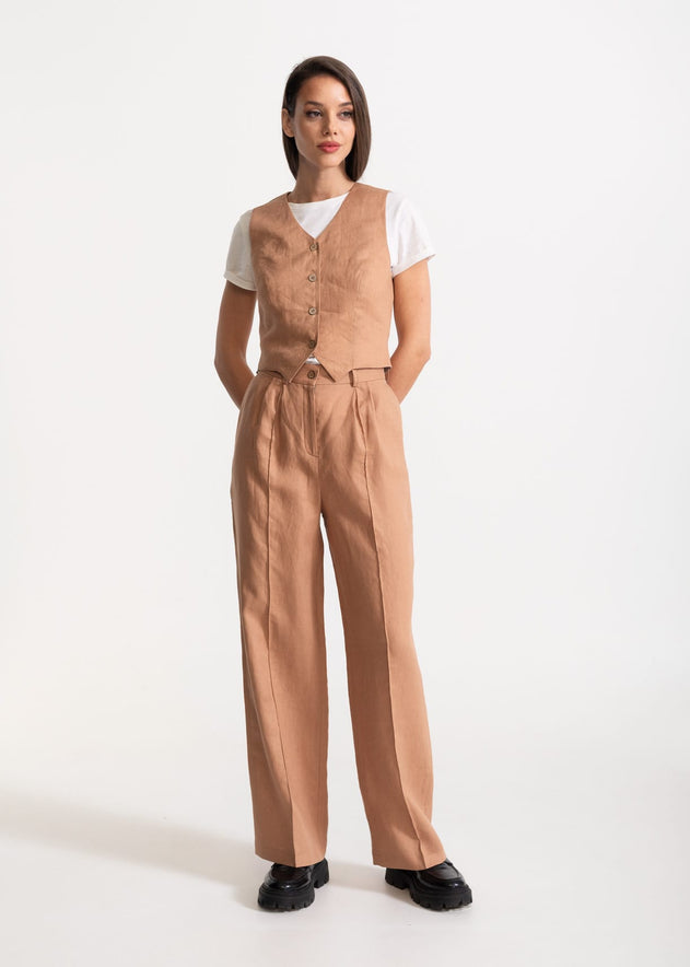Women's Figa Linen Set Cappuccino