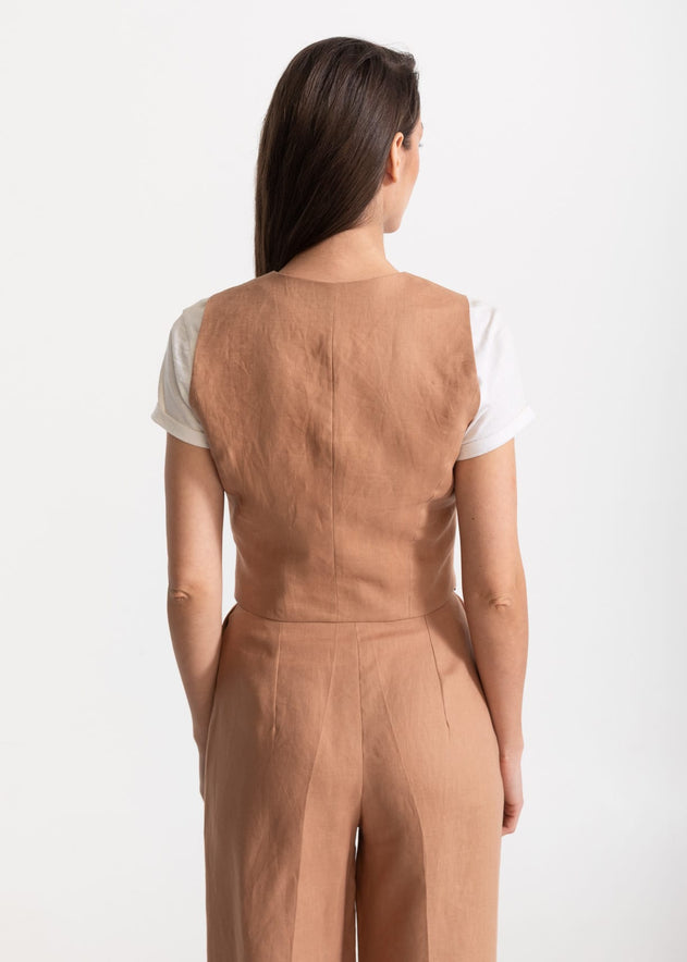 Women's Figa Linen Set Cappuccino