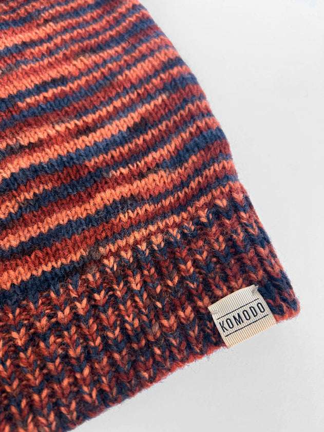 Sang Handknit Wool Jumper Terracotta