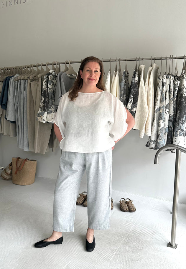 Vallmo Linen Shirt White