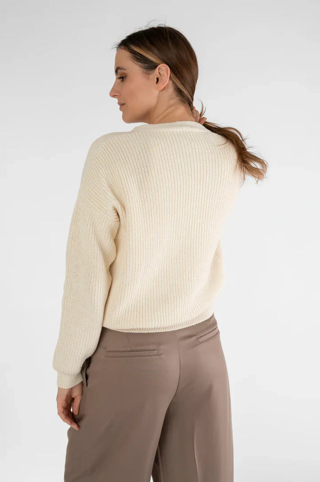 Short Cardigan Cream