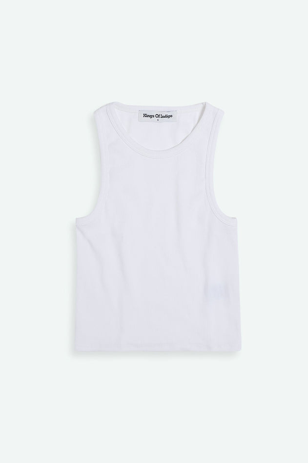 Joou Cropped Racerback Top White