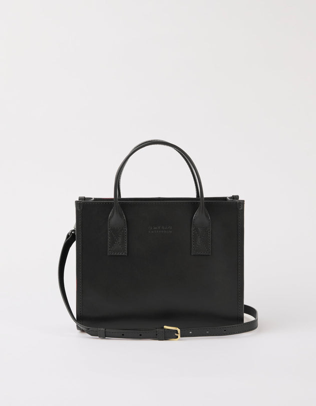 Jackie Midi Bag Leather Strap Classic Leather Black