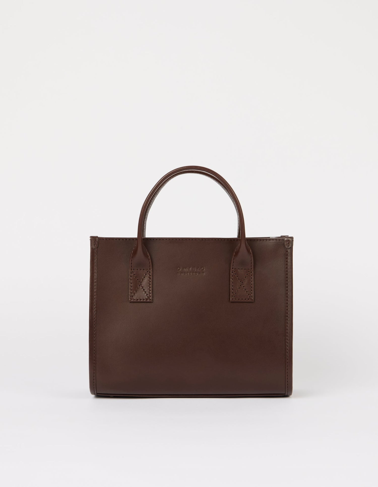 Jackie Midi Bag with Leather Strap Classic Leather Chocolate Brown