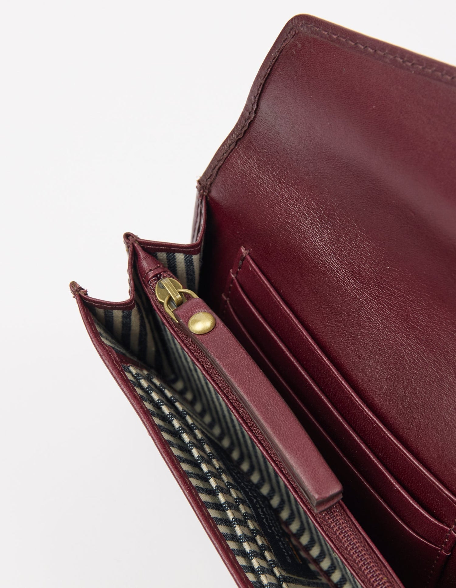 Jo's Purse Classic Leather Dark Cherry
