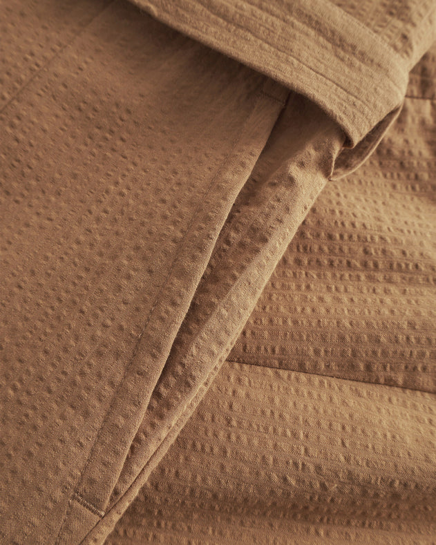 Jumpsuit Seersucker Caramel Brown