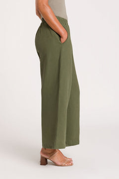 Hazel Flowy Pants Green