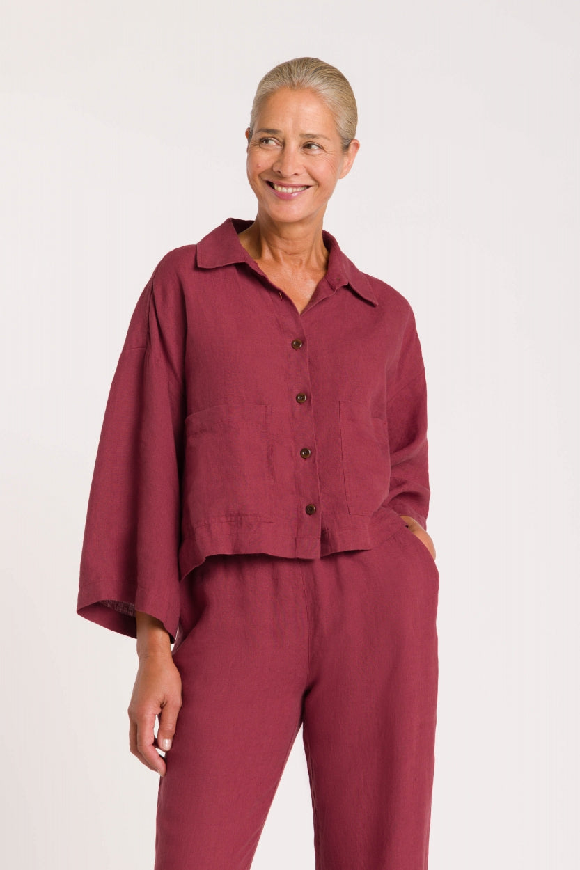 Wanda Shirt Dark Red