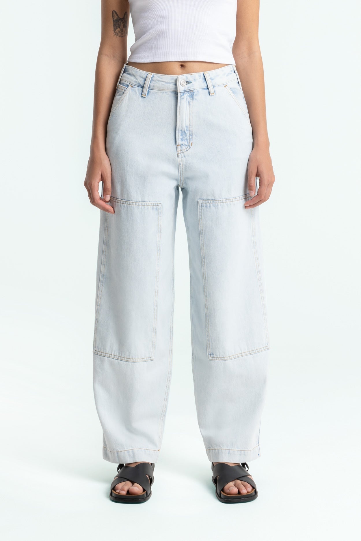 Leyda Balloon Jeans Chase Super Light Marble