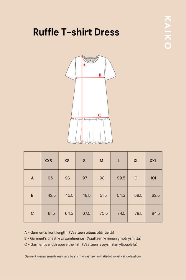 Ruffle T-Shirt Dress Pastel Bouquet