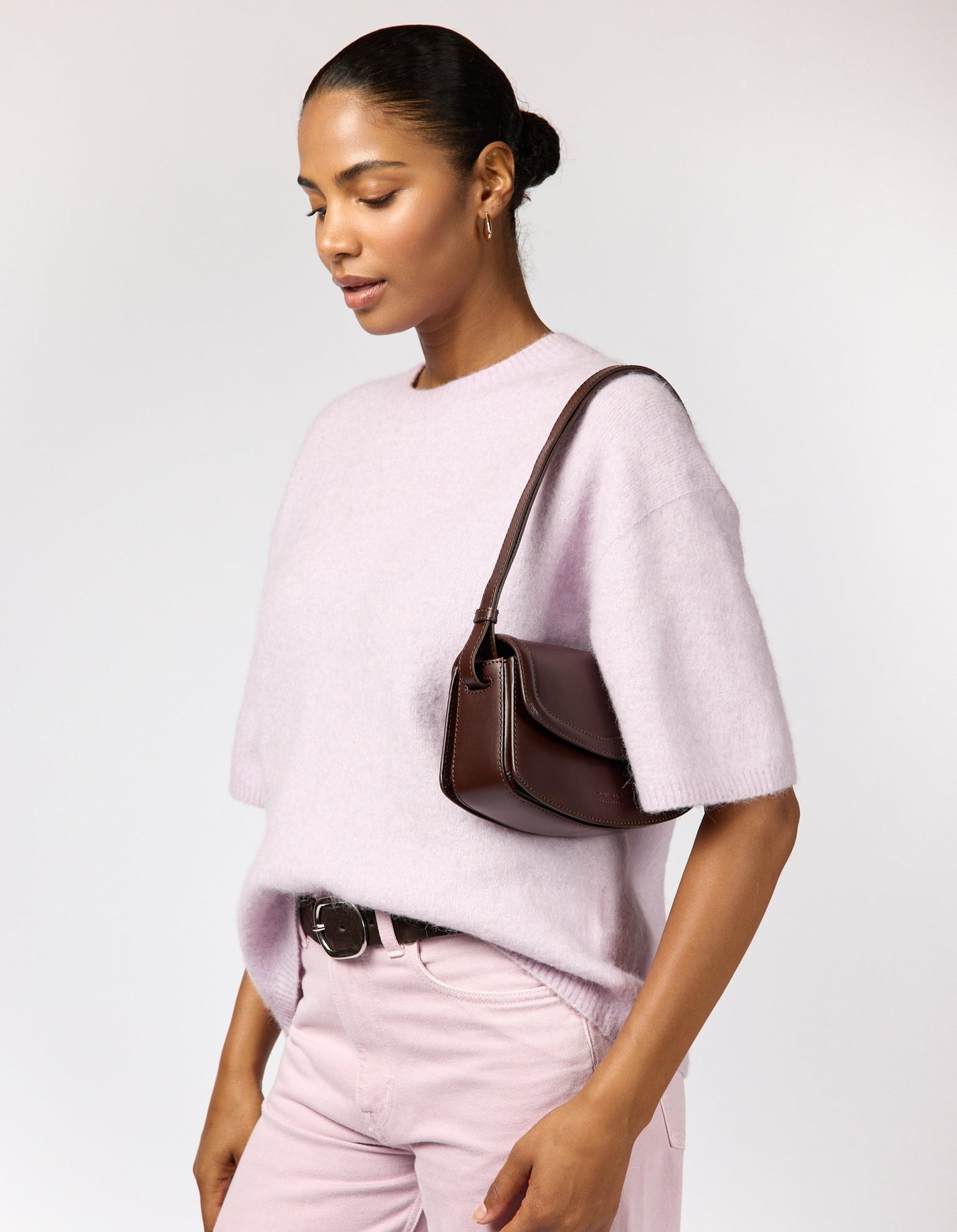Kendalini Bag Classic Leather Chocolate Brown