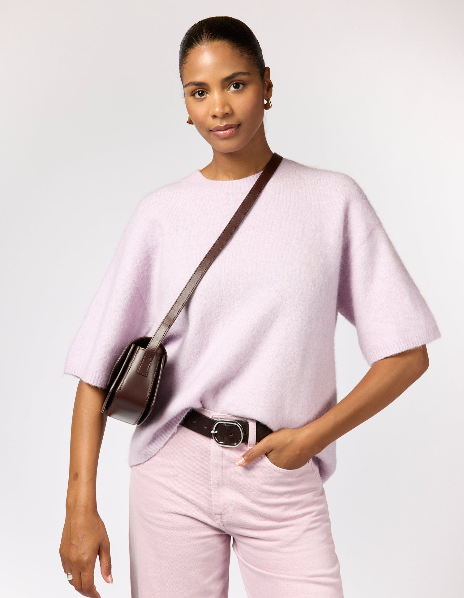 Kendalini Bag Classic Leather Chocolate Brown