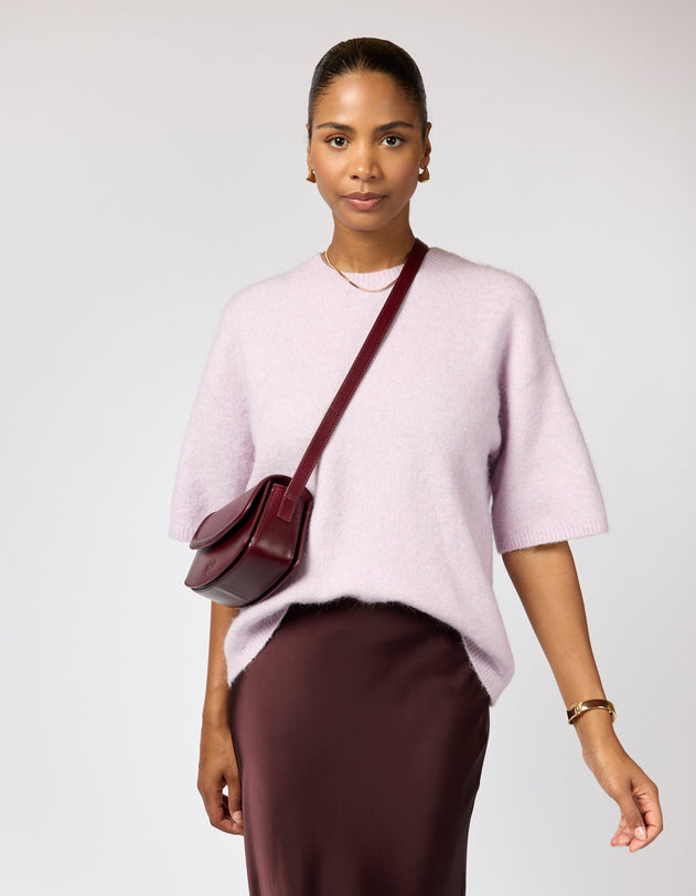 Kendalini Bag Classic Leather Dark Cherry