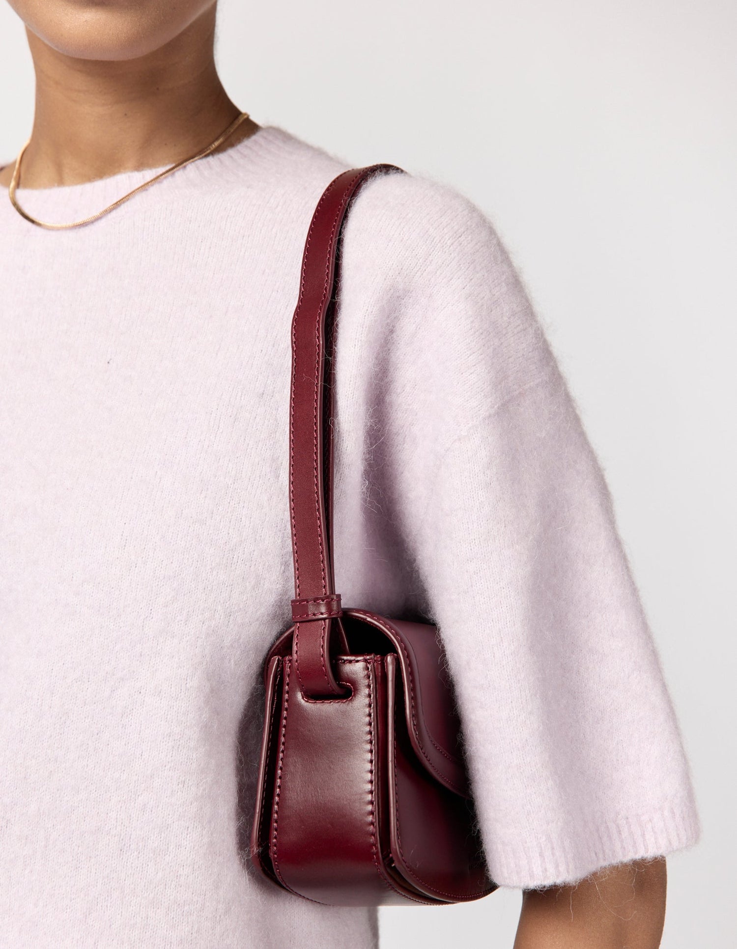 Kendalini Bag Classic Leather Dark Cherry