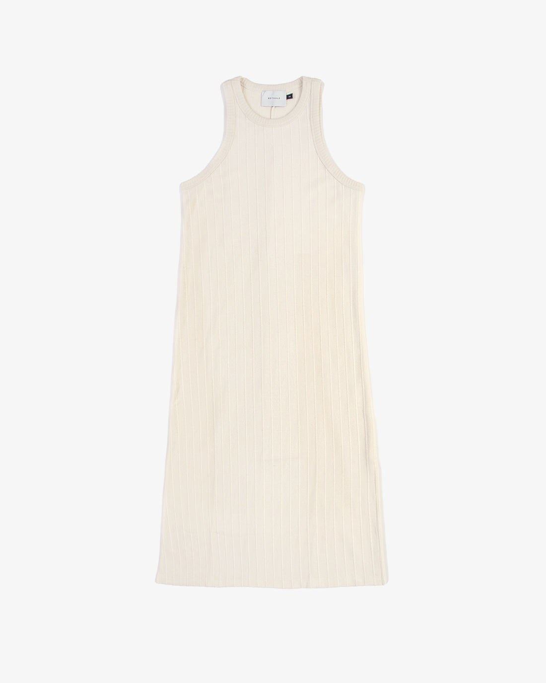 Knit Summer Dress Natural White