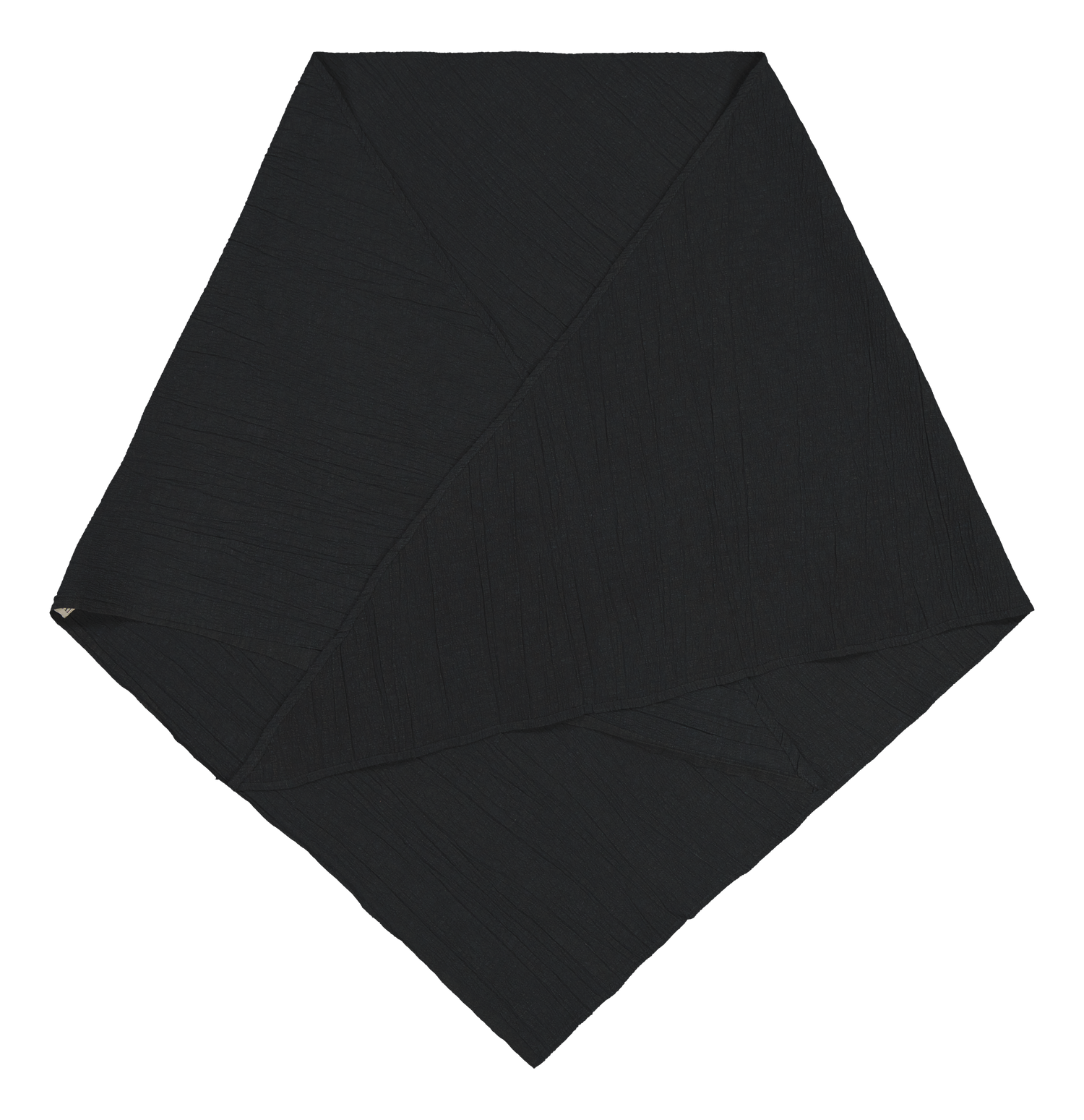 Maggholm Hemp-Silk Triangle Scarf Black