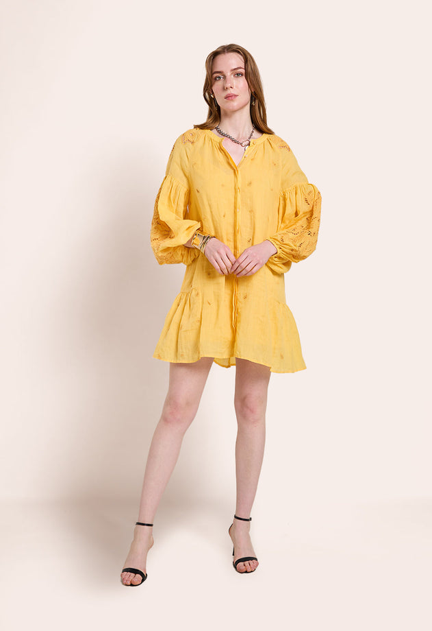 Lira Short Dress Warm Sun