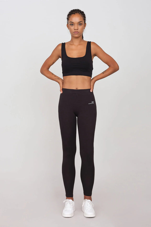 Organic Cotton Leggings Black