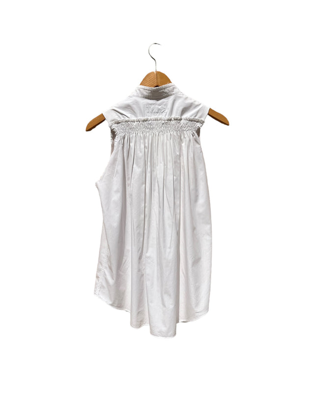 Sirius Sleeveless Recycled Cotton Shirt White
