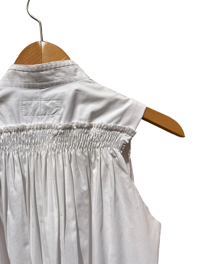 Sirius Sleeveless Recycled Cotton Shirt White