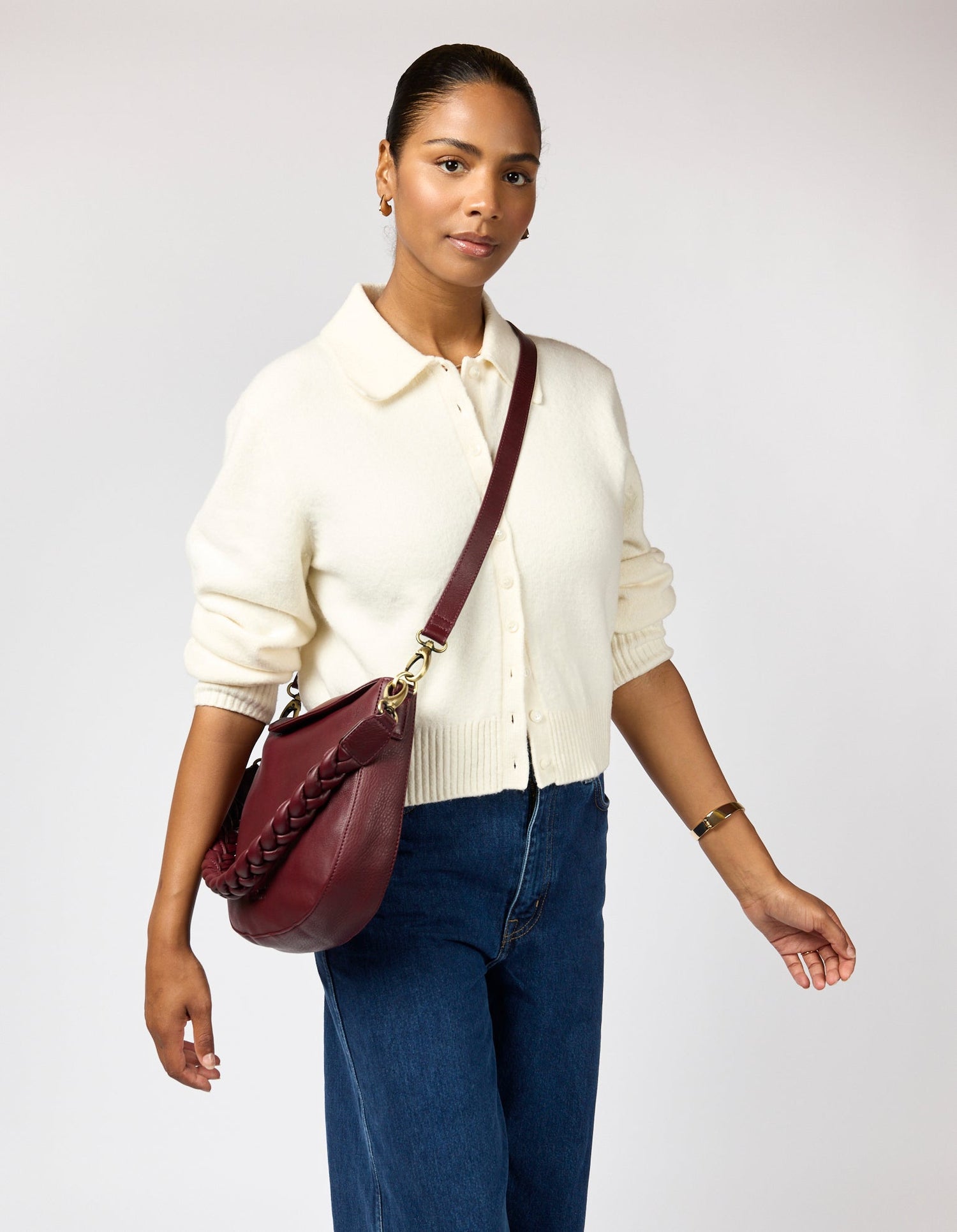 Lana Bag Soft Grain Dark Cherry