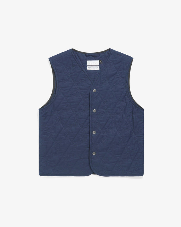 Unisex Light Quilt Vest Dark Navy