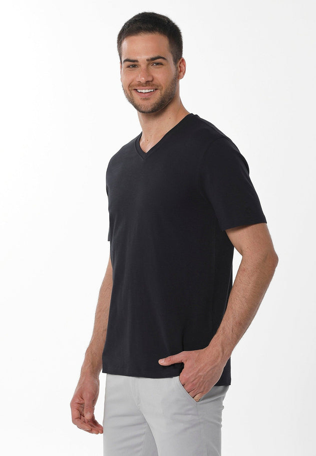 Men's Basic V-Neck T-Shirt Black