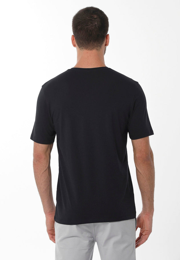 Men's Basic V-Neck T-Shirt Black