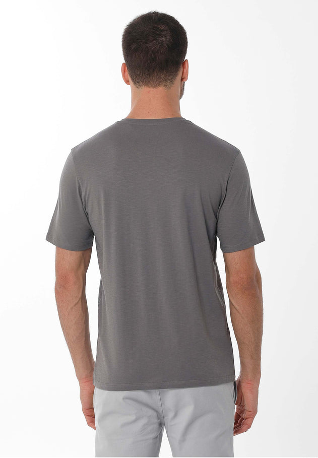 Men's Basic V-Neck T-Shirt Shadow