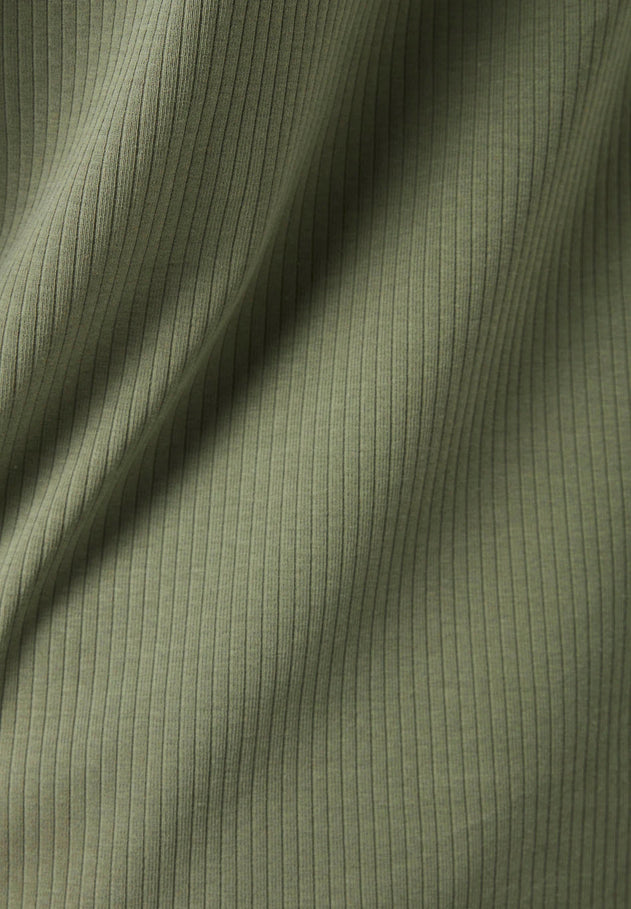 Men's Organic Cotton Turtleneck Shirt Khaki